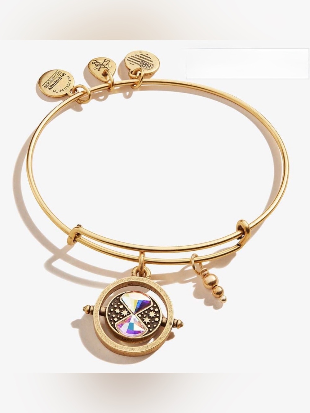 Alex and Ani Jewelry Harry Potter Time Turner Spinner Charm Bangle Bracelet Gold